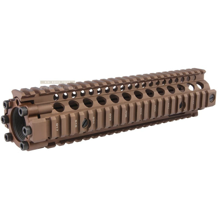 EMG Licensed CNC Aluminum Daniel Defense 9.5 inch M4A1 RIS II Airsoft Handguard - DE - Bang Bang Airsoft