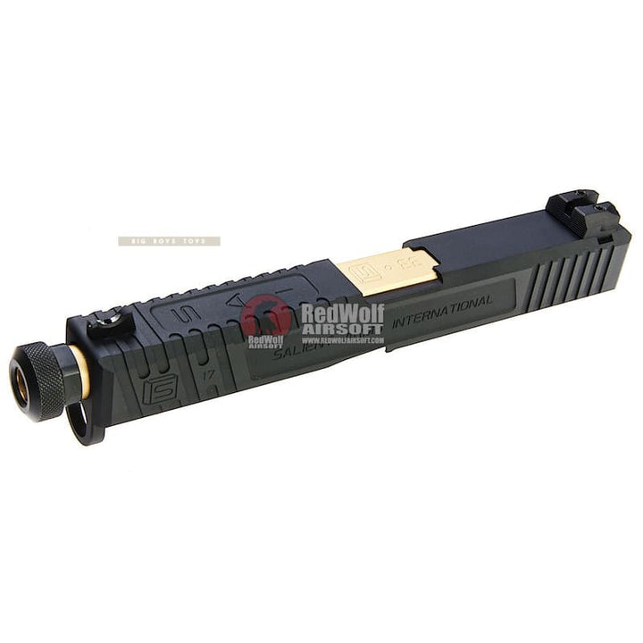 EMG SAI Tier One Slide Kit (by G&P) - Gold Barrel for Umarex G17 GBB Pistol - Bang Bang Airsoft