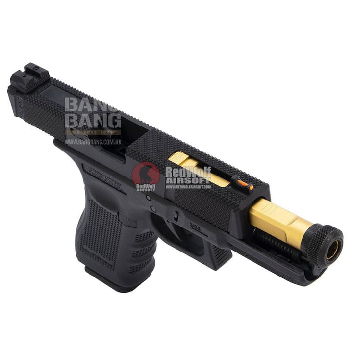 EMG SAI Utility Slide Kit (by G&P) - Gold Barrel for Umarex Glock 17 GBB Pistol *** - Bang Bang Airsoft