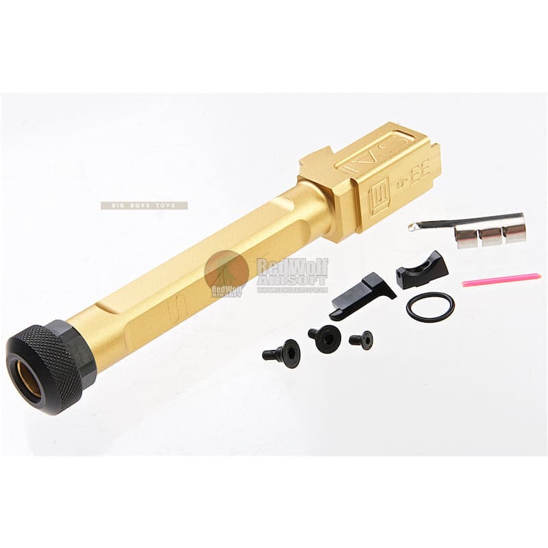 EMG SAI Utility Slide Kit w/ RMR Cut (by G&P) - Gold Barrel for Umarex G17 GBB Pistol - Bang Bang Airsoft