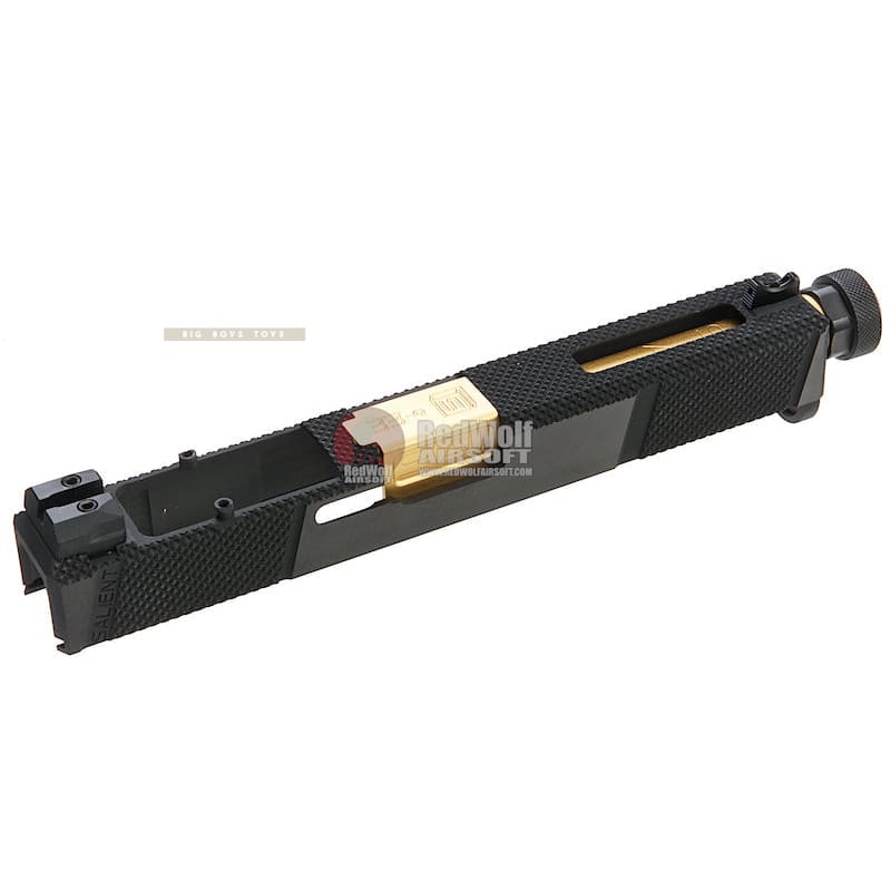 EMG SAI Utility Slide Kit w/ RMR Cut (by G&P) - Gold Barrel for Umarex G17 GBB Pistol - Bang Bang Airsoft