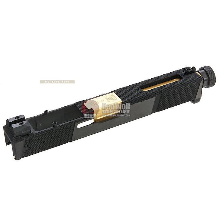 EMG SAI Utility Slide Kit w/ RMR Cut (by G&P) - Gold Barrel for Umarex G17 GBB Pistol - Bang Bang Airsoft