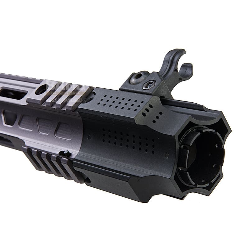 EMG Salient Arms Licensed GRY AR15 (M4) CQB AEG with PDW Stock - Gray (by G&P) - Bang Bang Airsoft