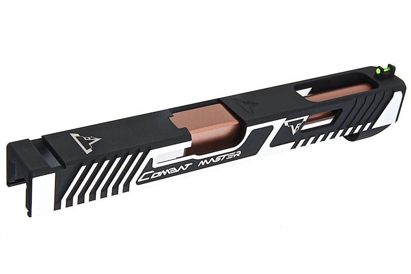 EMG TTI Combat Master G34 Slide Kit for VFC Glock17 Gen 4 GBB Airsoft Pistol - BK/SV - Bang Bang Airsoft