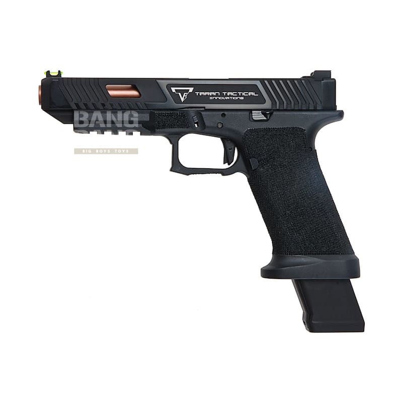 EMG TTI Combat Master G34 Slide w/ OMEGA Frame Gas Airsoft Pistol (by APS Custom) - Black - Bang Bang Airsoft