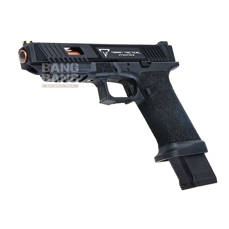 EMG TTI Combat Master G34 Slide w/ OMEGA Frame Gas Airsoft Pistol (by APS Custom) - Black - Bang Bang Airsoft