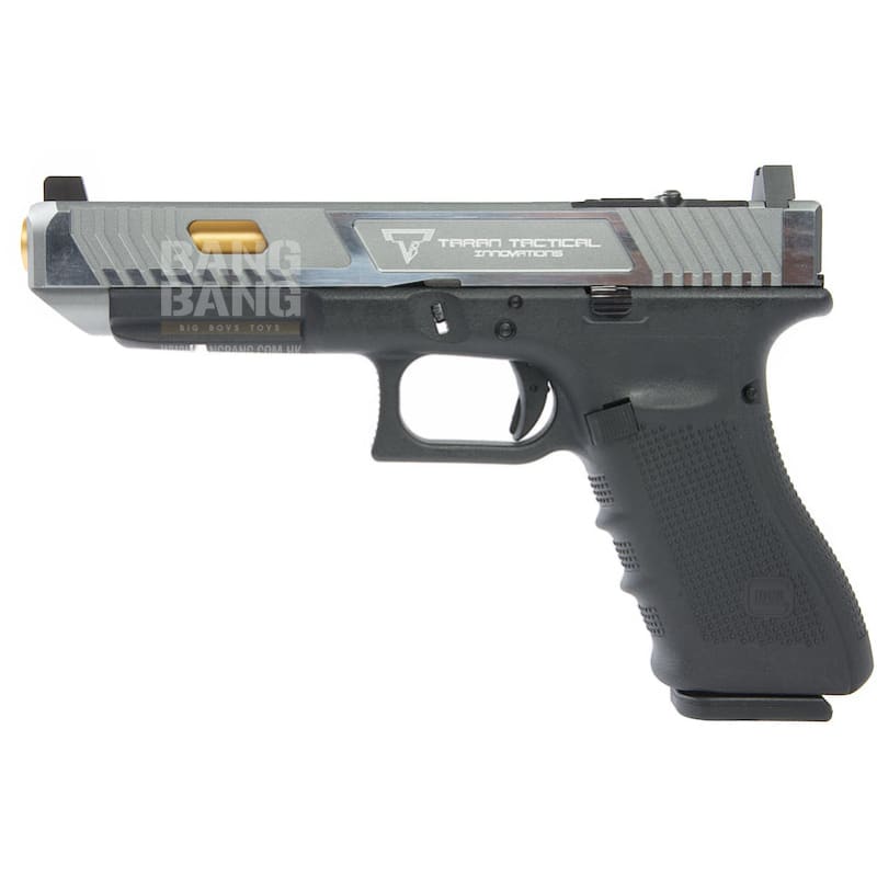 EMG TTI G34 Gen 4 GBB Pistol (G&P Custom) - Two Tone Slide with RMR Cut (VFC Platform) - Gray - Bang Bang Airsoft