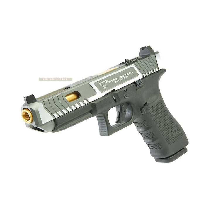 EMG TTI G34 Gen 4 GBB Pistol (G&P Custom) - Two Tone Slide with RMR Cut (VFC Platform) - Bang Bang Airsoft