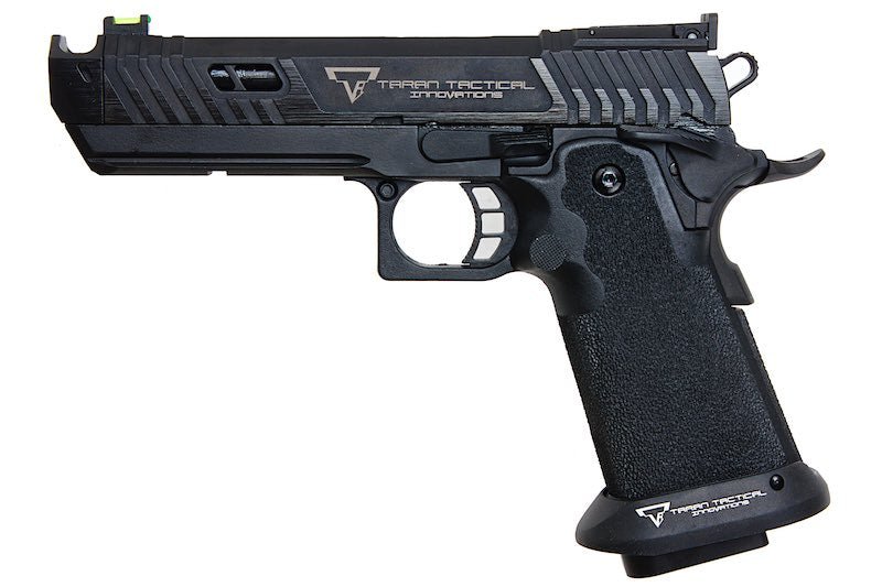 EMG TTI John Wick 4 PIT VIPER GBB Airsoft Pistol - Blackout, Semi Auto ver. - (by AW Custom) - Bang Bang Airsoft
