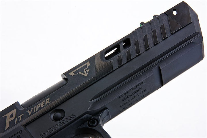 EMG TTI John Wick 4 PIT VIPER GBB Airsoft Pistol - Blackout, Semi / Full Auto ver. - (by AW Custom) - Bang Bang Airsoft