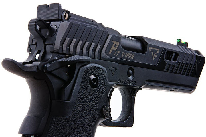 EMG TTI John Wick 4 PIT VIPER GBB Airsoft Pistol - Blackout, Semi / Full Auto ver. - (by AW Custom) - Bang Bang Airsoft