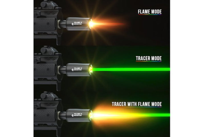 Eshooter Flare BT M Tracer Unit (RGB Rainbow color, Bluetooth Function) - Black - Bang Bang Airsoft