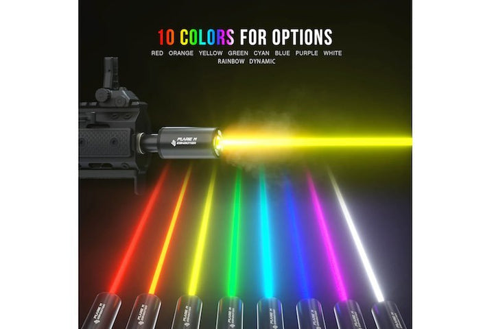 Eshooter Flare BT M Tracer Unit (RGB Rainbow color, Bluetooth Function) - Black - Bang Bang Airsoft