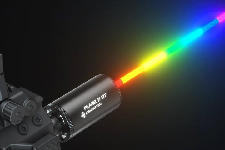 Eshooter Flare BT M Tracer Unit (RGB Rainbow color, Bluetooth Function) - Black - Bang Bang Airsoft
