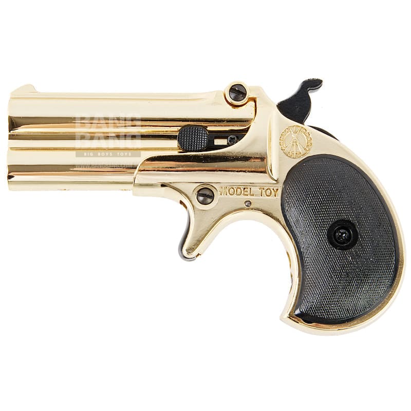 Farsan 8717 Derringer Metal Model Gun - Golden - Bang Bang Airsoft