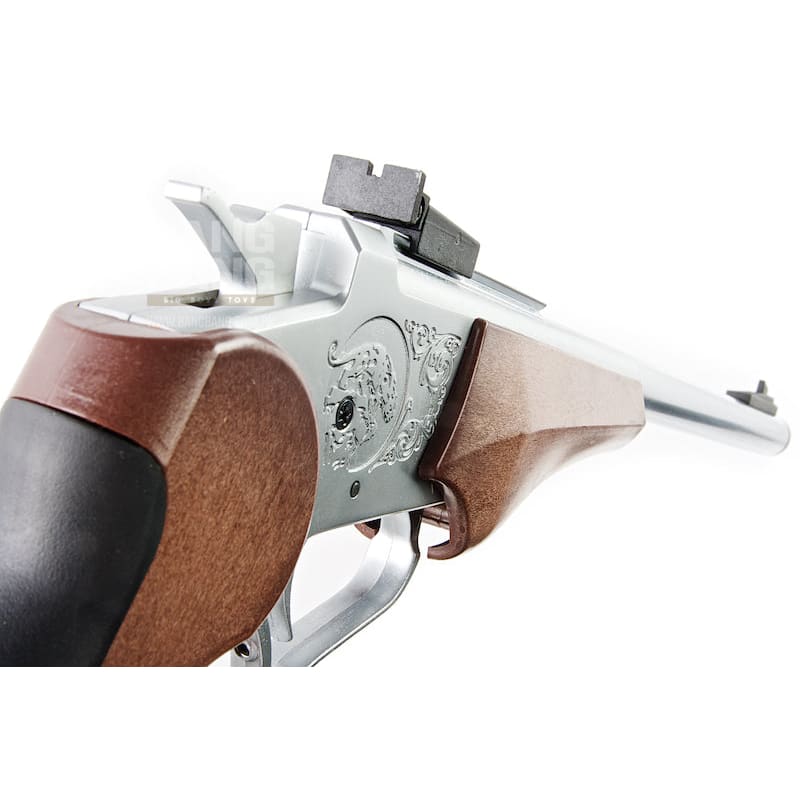 Farsan Thompson G2 Contender 370mm Break - top 6mm Gas Pistol - Silver - Bang Bang Airsoft