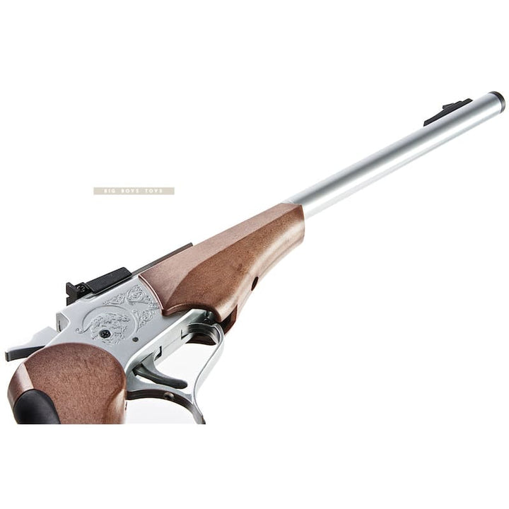 Farsan Thompson G2 Contender 370mm Break - top 6mm Gas Pistol - Silver - Bang Bang Airsoft