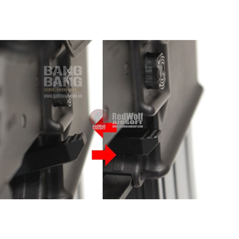 First Factory M4 Custom Ambi Bolt Catch for M4A1 MWS GBB Series - Black - Bang Bang Airsoft