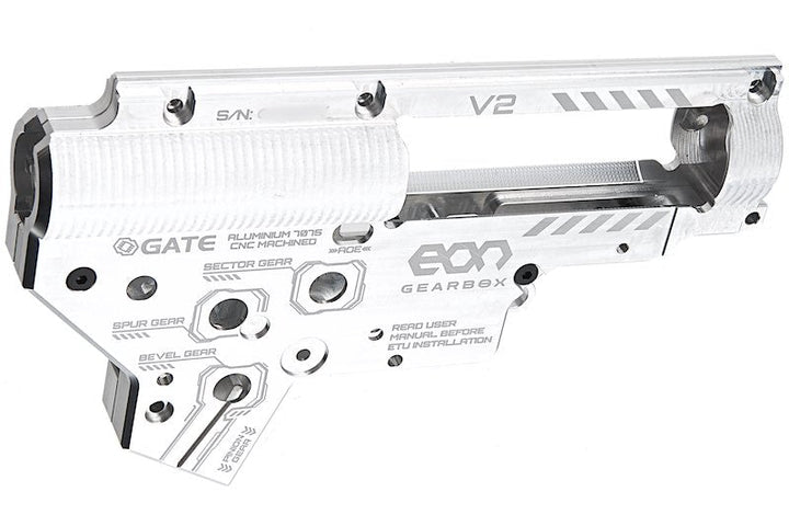 GATE EON Gearbox V2 - Silver (CNC) - Bang Bang Airsoft