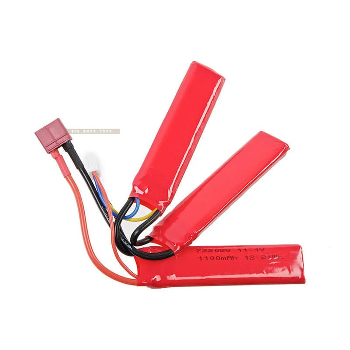 G&G 11.1v 1100mAh LiPo Battery (Dean Plug / Short Tri - Panel Type) - Bang Bang Airsoft