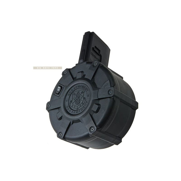 G&G 2300rds Auto Winding Drum Magazine for M4 / M16 Series Airsoft AEG Rifle - Black - Bang Bang Airsoft