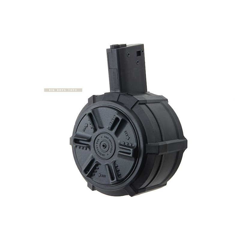 G&G 2300rds Auto Winding Drum Magazine for M4 / M16 Series Airsoft AEG Rifle - Black - Bang Bang Airsoft