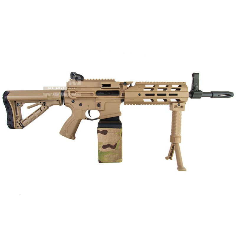 G&G CM16 LMG AEG - Desert TAN - Bang Bang Airsoft