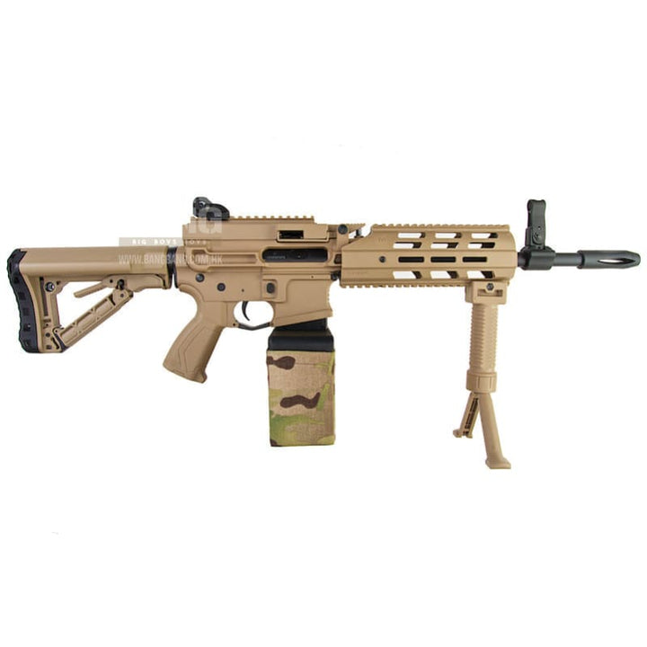 G&G CM16 LMG AEG - Desert TAN - Bang Bang Airsoft