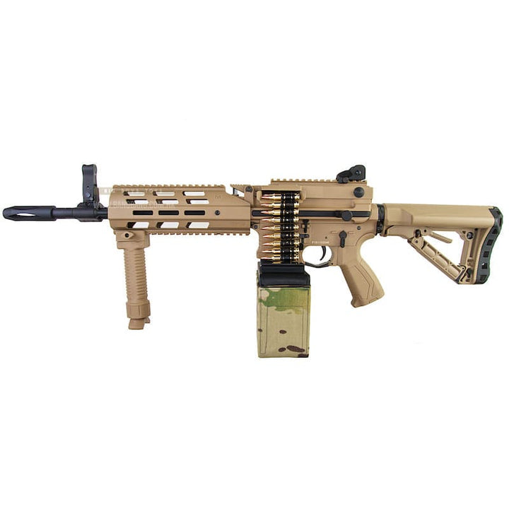 G&G CM16 LMG AEG - Desert TAN - Bang Bang Airsoft
