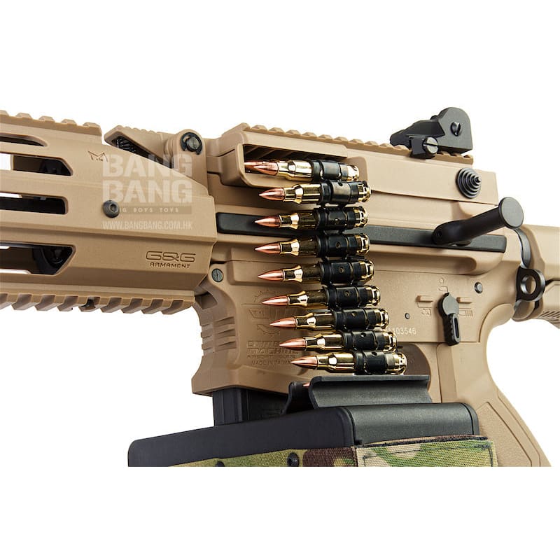 G&G CM16 LMG AEG - Desert TAN - Bang Bang Airsoft