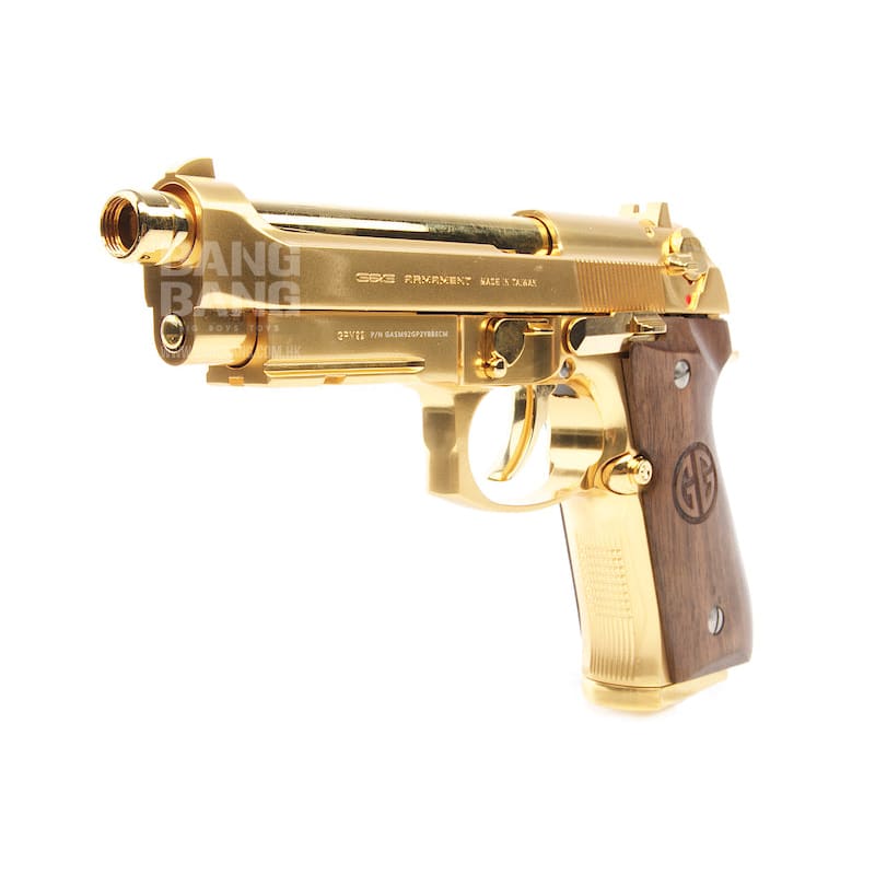 G&G GPM92 Gold Limited Edition GBB Pistol - Bang Bang Airsoft