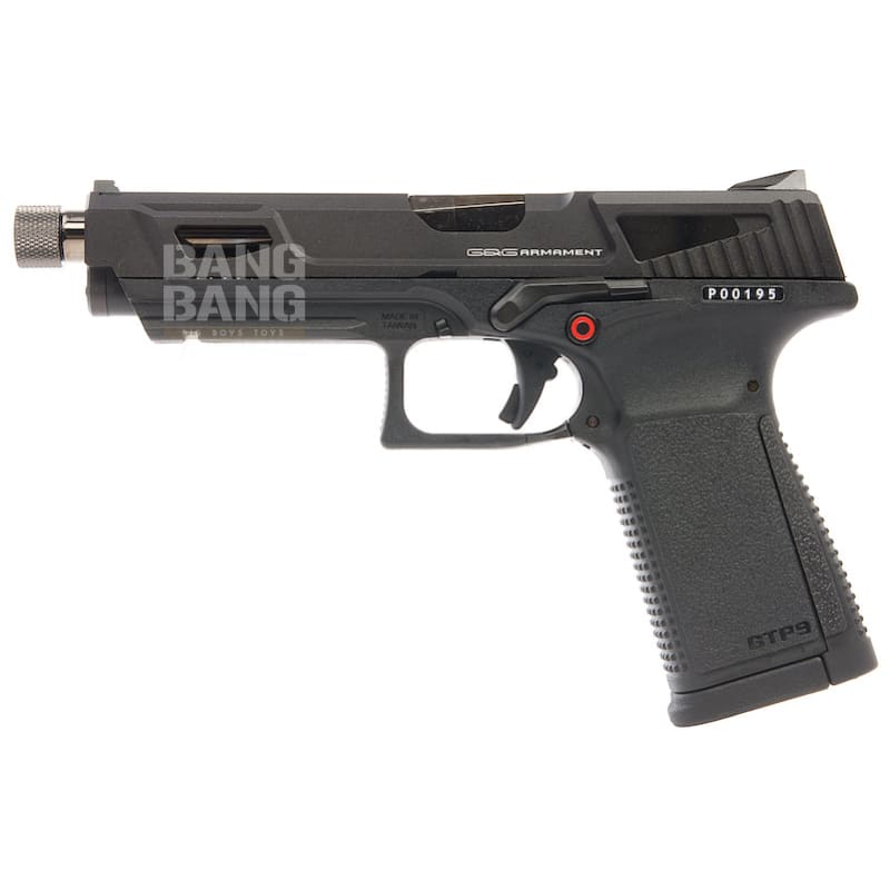 G&G GTP 9 MS GBB Pistol - Black - Bang Bang Airsoft