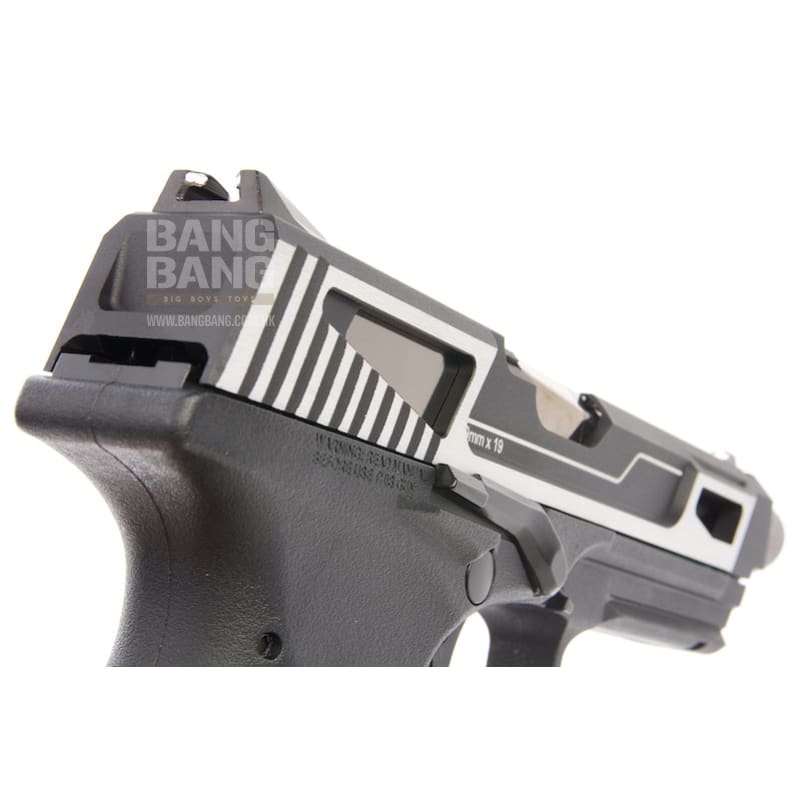 G&G GTP 9 MS GBB Pistol - Silver - Bang Bang Airsoft