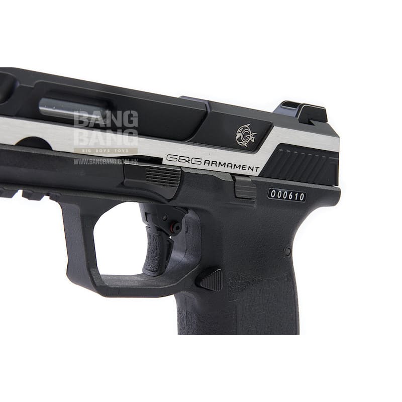 G&G Piranha MKI GBB Pistol - Silver - Bang Bang Airsoft