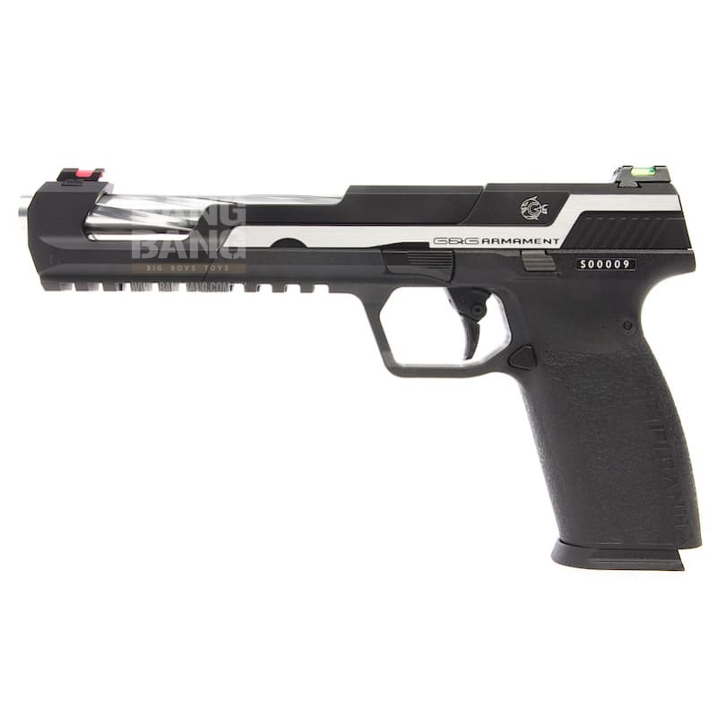 G&G Piranha SL GBB Pistol - Silver - Bang Bang Airsoft