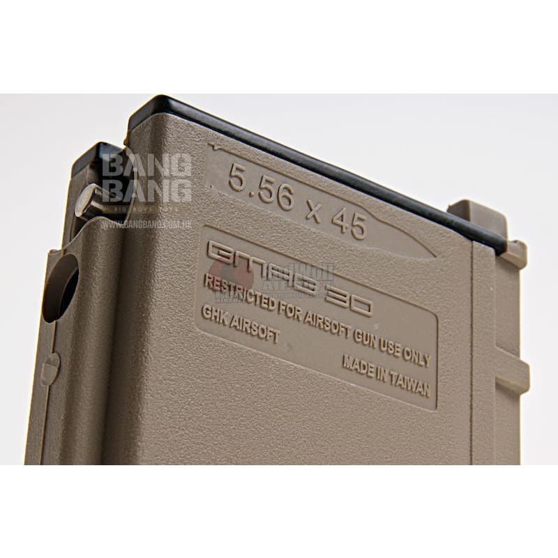 GHK 40rds GMAG Gas Magazine for GHK G5 / M4 GBBR - TAN - Bang Bang Airsoft