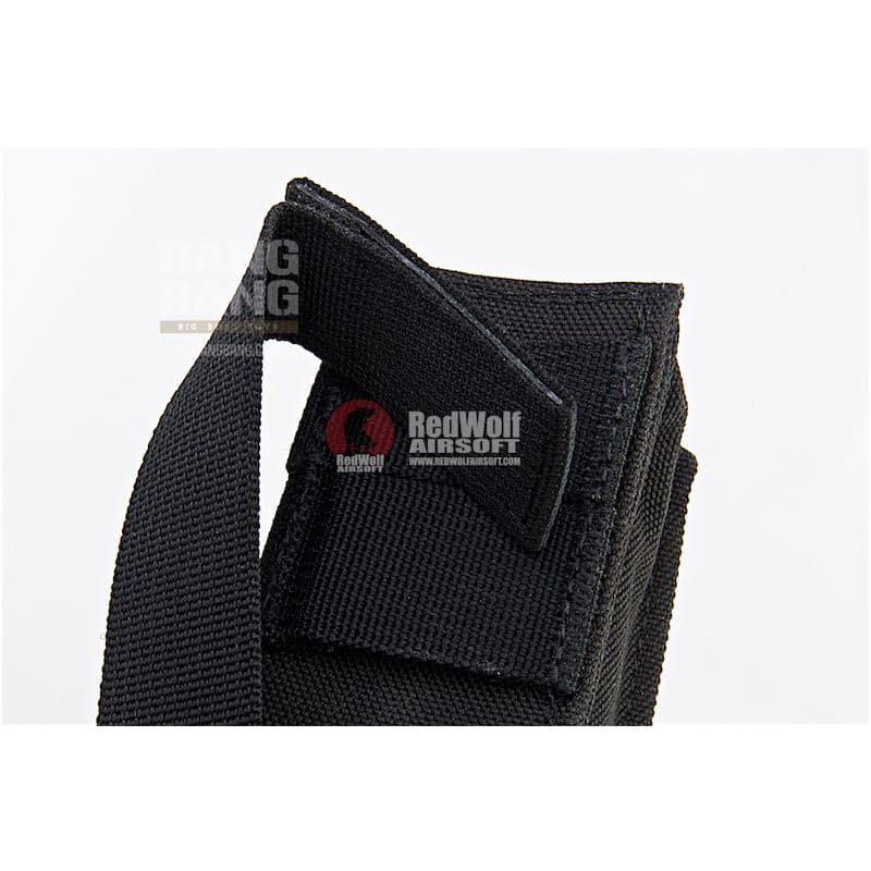 Ghost Gear Single Long Magazine Pouch for Kriss Vector AEG - Black - Bang Bang Airsoft