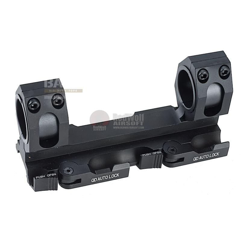 GK Tactical 25 / 30mm QD Dual Scope Mount - BK - Bang Bang Airsoft