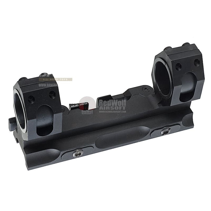 GK Tactical 25 / 30mm QD Dual Scope Mount - BK - Bang Bang Airsoft