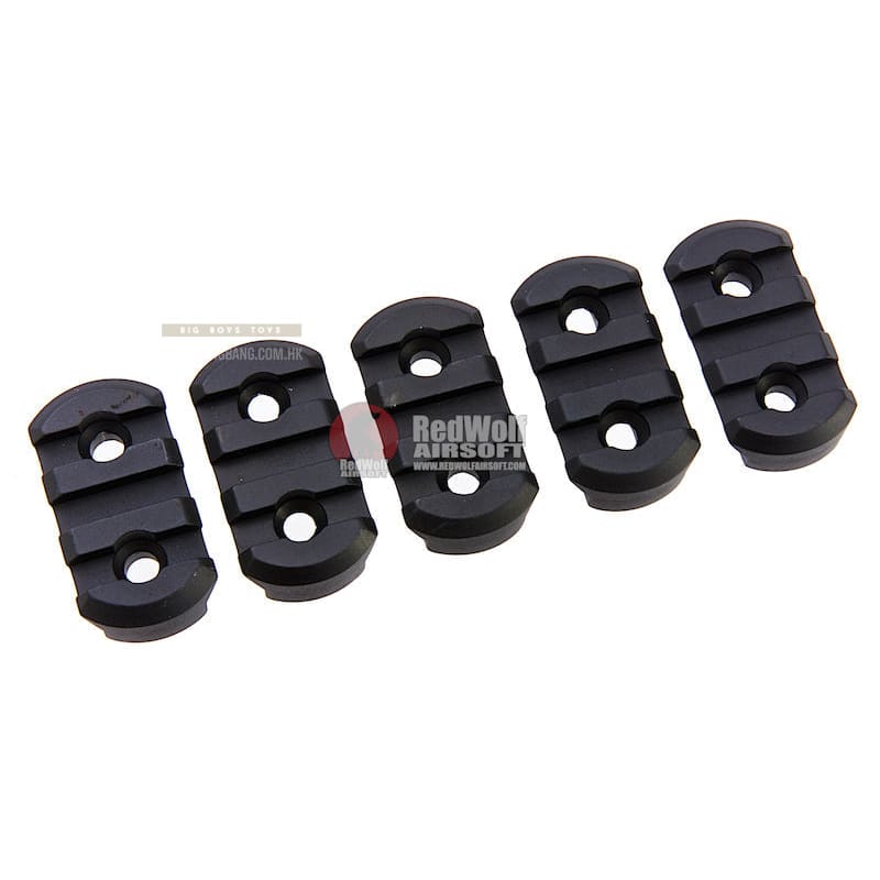 GK Tactical 3 Slot Rail Section for M - Lok & Keymod Rail (5pcs / Set) - Bang Bang Airsoft