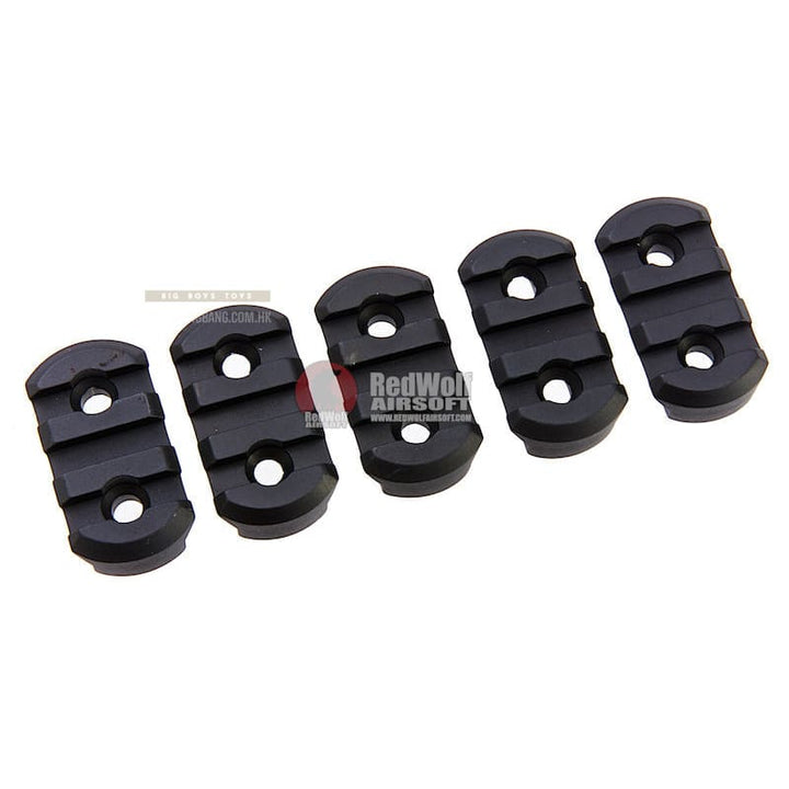 GK Tactical 3 Slot Rail Section for M - Lok & Keymod Rail (5pcs / Set) - Bang Bang Airsoft