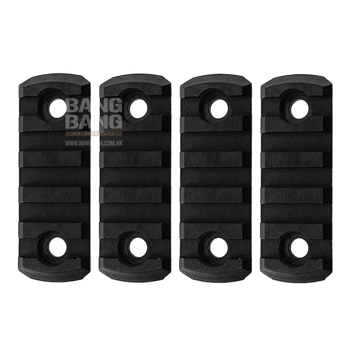 GK Tactical M - LOK Nylon 5 Picatinny Rail Sections (4pcs / Set) - Black - Bang Bang Airsoft