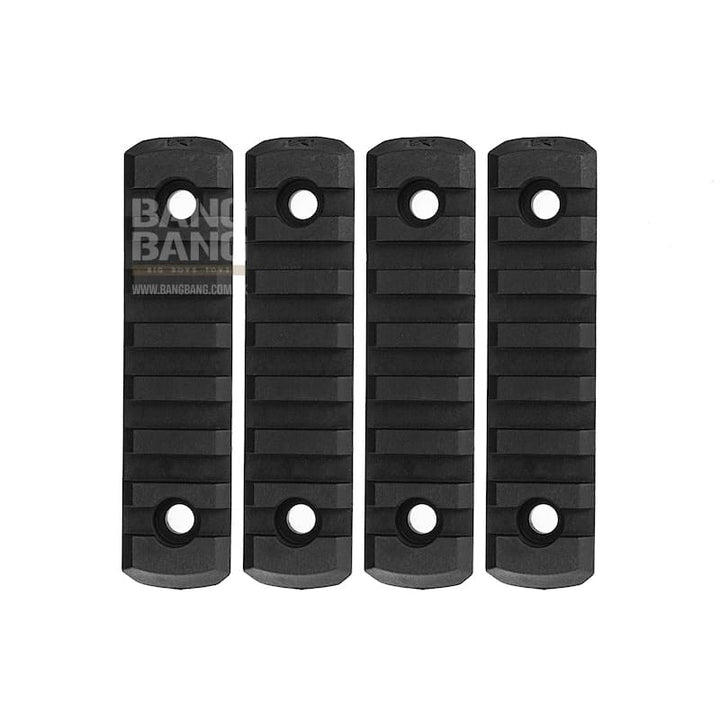 GK Tactical M - LOK Nylon 7 Picatinny Rail Sections (4pcs / Set) - Black - Bang Bang Airsoft