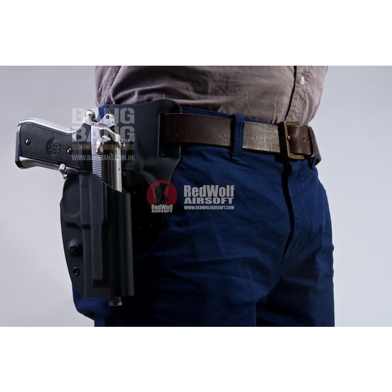 Gk tactical m92 kydex holster set - black free shipping