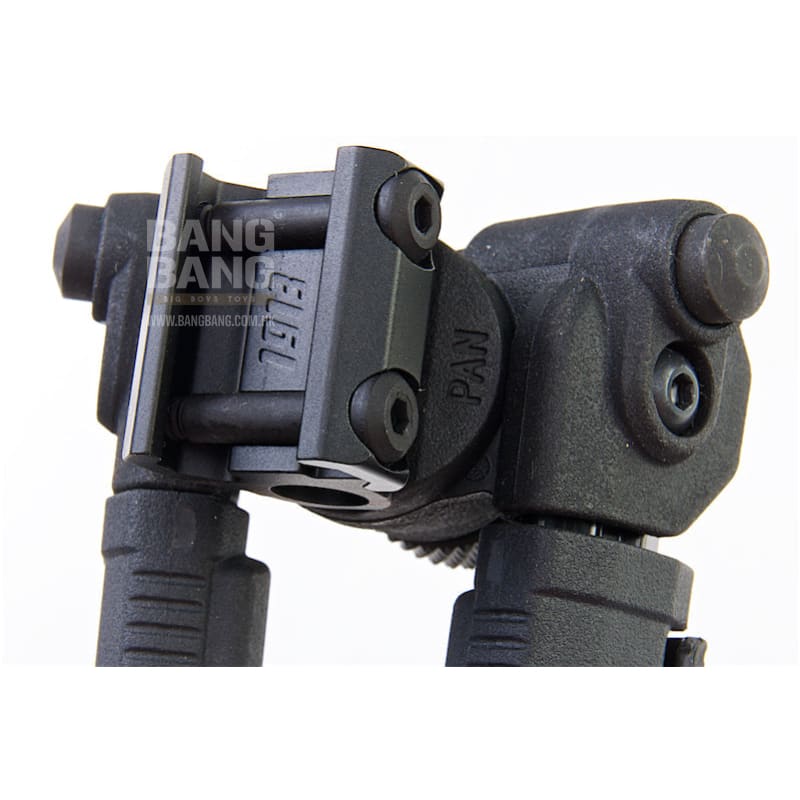GK Tactical MG Style Adjustable Polymer Bipod for 1913 Picatinny Rail - BK - Bang Bang Airsoft