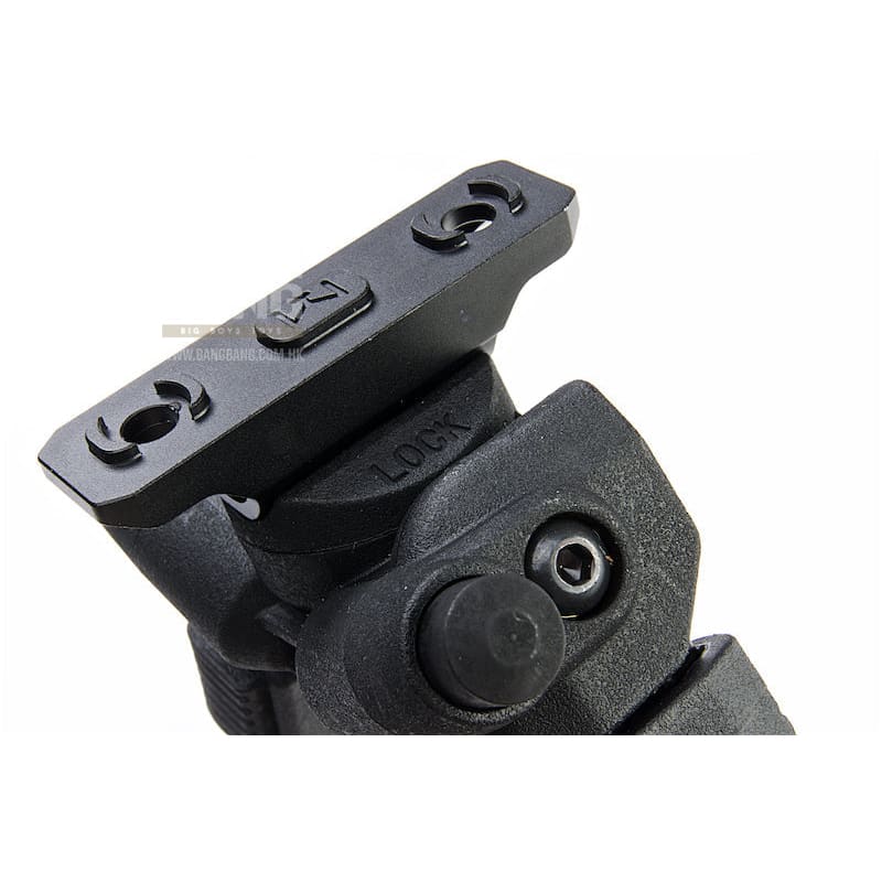 GK Tactical MG Style Adjustable Polymer Bipod for M - Lok - Black - Bang Bang Airsoft