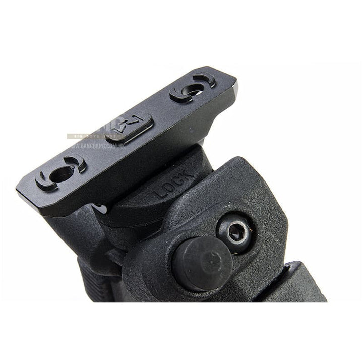 GK Tactical MG Style Adjustable Polymer Bipod for M - Lok - Black - Bang Bang Airsoft