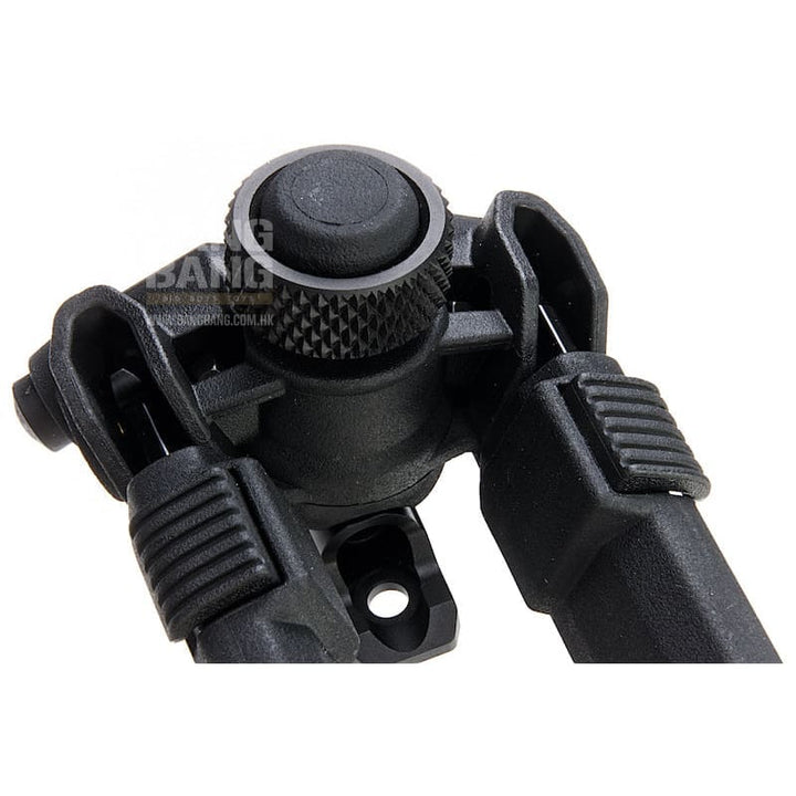 GK Tactical MG Style Adjustable Polymer Bipod for M - Lok - Black - Bang Bang Airsoft
