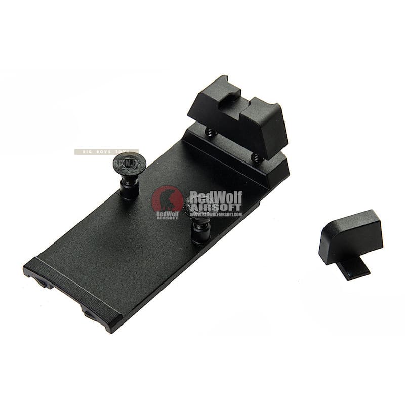 GK Tactical RMR Mount Base with Sight Set for SIG AIR P320 M17 / M18 GBB Pistol - Bang Bang Airsoft