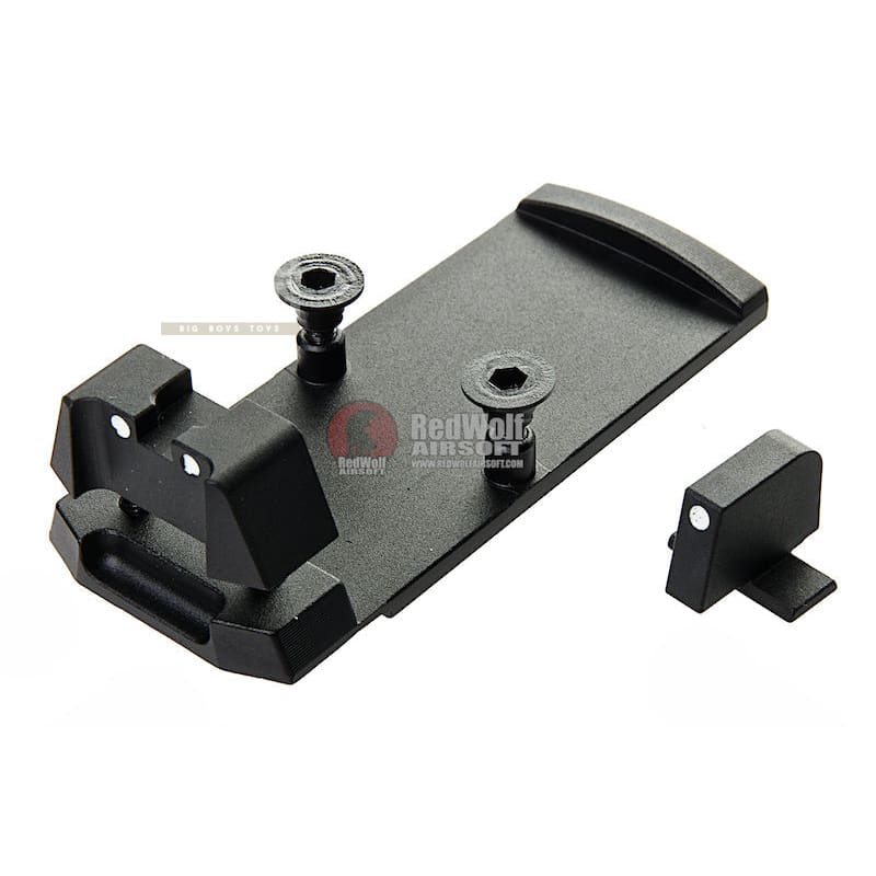 GK Tactical RMR Mount Base with Sight Set for SIG AIR P320 M17 / M18 GBB Pistol - Bang Bang Airsoft